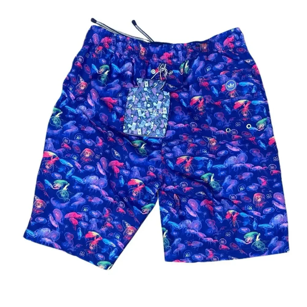 Peter Millar Moon Jellies Swim Trunk Atlantic Blue Men’s Sz S - Picture 5 of 7